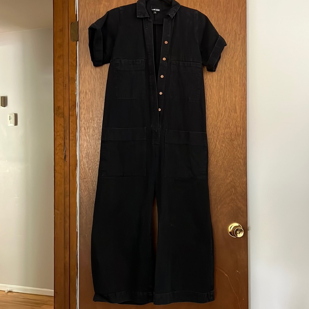 Ilana Kohn Mabel black denim jumpsuit
